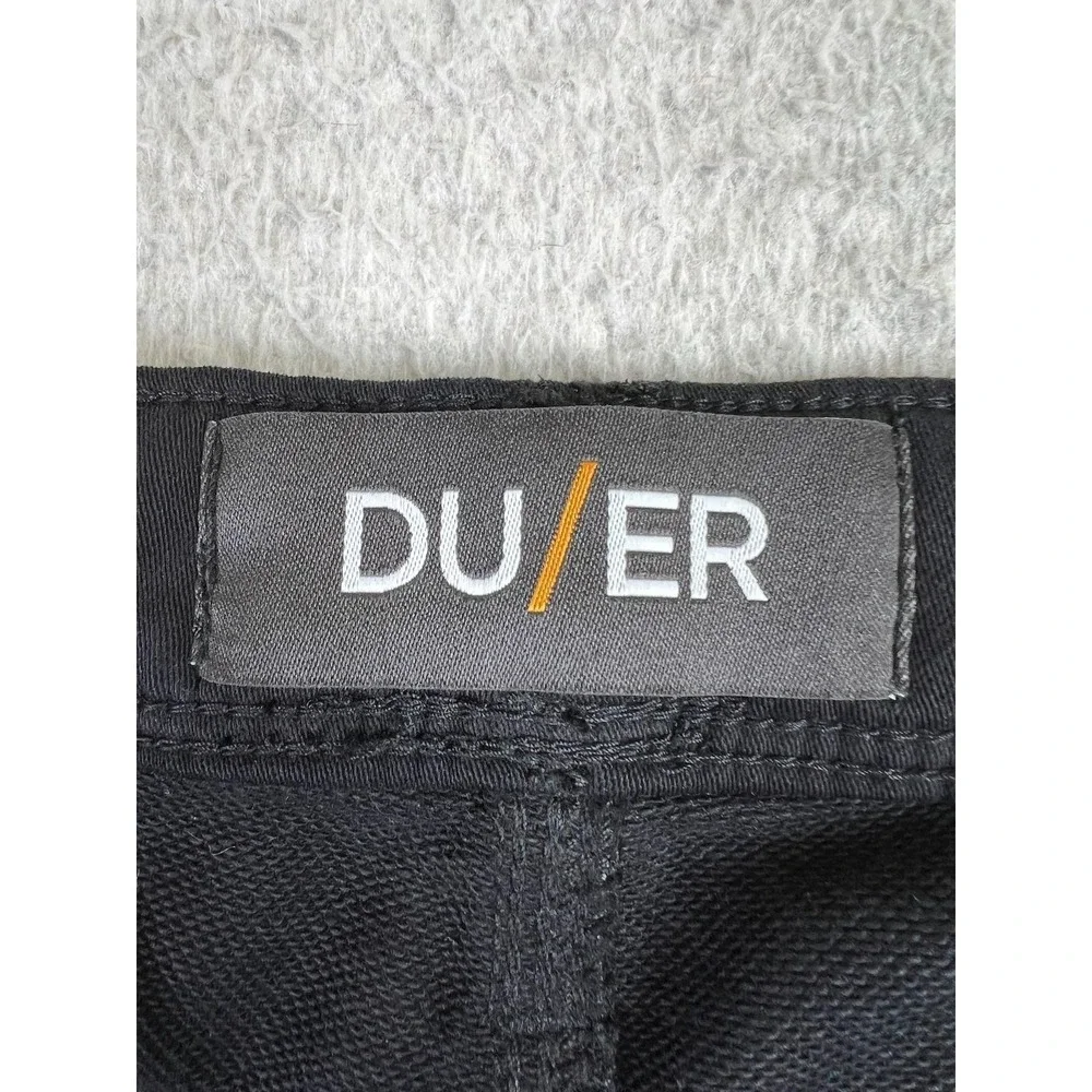 DU/ER Pants Mens 34x29 Black No Sweat Jogger N2X Slim Fit Stretch Casual NEW